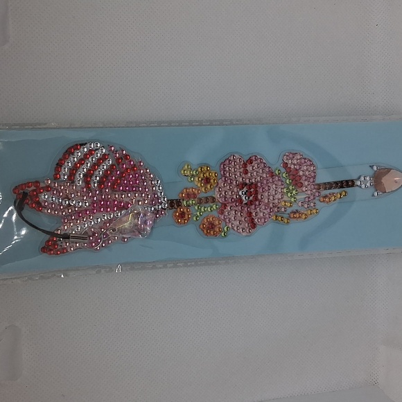 Handmade Rhinestone Bookmark - Picture 2 of 3